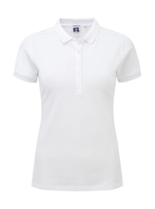 Russell Europe R-566F-0 - Ladies’ Stretch Polo White