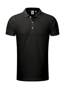 Russell Europe R-566M-0 - Men`s Stretch Polo Black