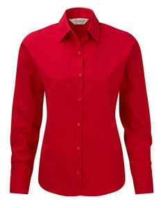 Russell Europe R-936F-0 - Cotton Poplin Blouse LS Classic Red