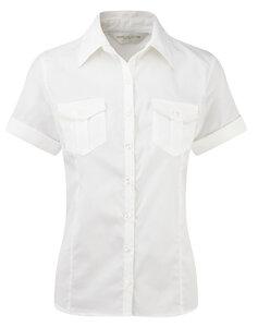 Russell Europe R-919F-0 - Ladies` Roll Sleeve Shirt White
