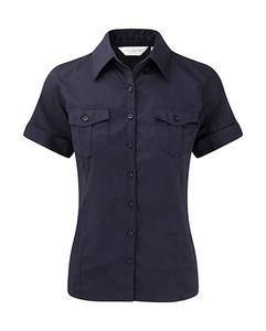 Russell Europe R-919F-0 - Ladies` Roll Sleeve Shirt French Navy