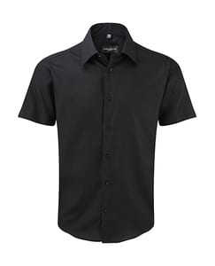 Russell Europe R-959M-0 - Men´s Short Sleeve Tailored Ultimate Non-iron Black