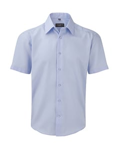 Russell Europe R-959M-0 - Men´s Short Sleeve Tailored Ultimate Non-iron Bright Sky