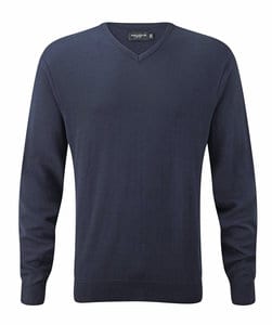 Russell Europe R-710M-0 - V-Neck Knit Pullover French Navy