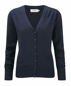 Russell Europe R-715F-0 - Ladies` V-Neck Knitted Cardigan French Navy