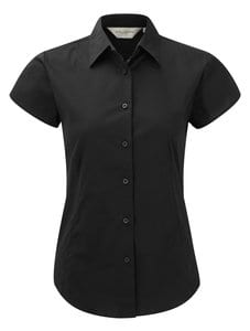 Russell Europe R-947F-0 - Fitted Shortsleeve Blouse Black