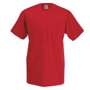Fruit of the Loom 61-066-0 - V-Neck-Tee Red