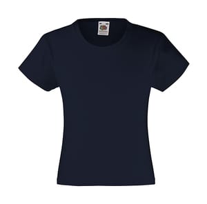 Fruit of the Loom 61-005-0 - Girls Value Weight T Deep Navy