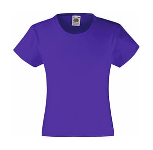 Fruit of the Loom 61-005-0 - Girls Value Weight T Purple