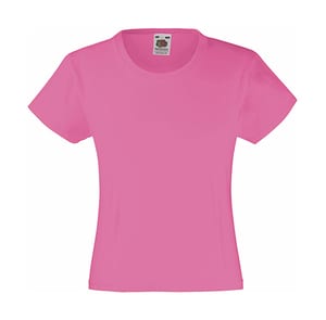 Fruit of the Loom 61-005-0 - Girls Value Weight T Fuchsia