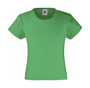 Fruit of the Loom 61-005-0 - Girls Value Weight T Kelly Green