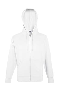 Fruit of the Loom 62-144-0 - Lightweight Hooded Sweat Jacket White