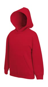 Fruit of the Loom 62-037-0 - Kids Hooded Sweat Red