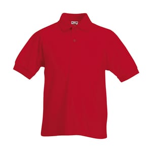 Fruit of the Loom 63-417-0 - Kids Polo 65:35 Red
