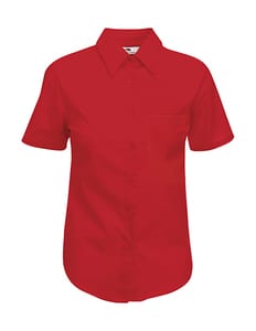 Fruit of the Loom 65-014-0 - Popeline Bluse Red