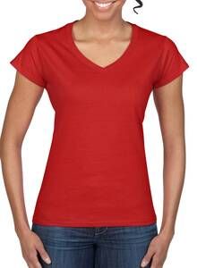 Gildan 64V00L - Ladies Softstyle® V-Neck T-Shirt Red