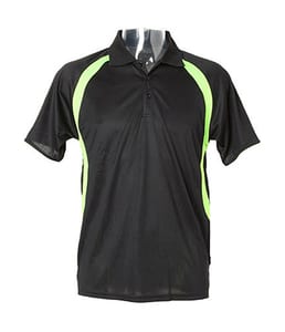 Gamegear KK974 - ® Cooltex® riviera polo shirt Black/Fluorescent Lime