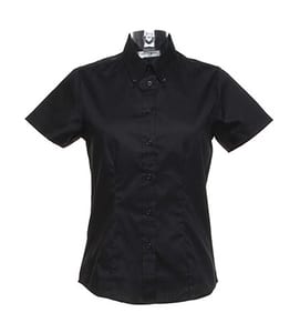 Kustom Kit KK701 - Ladies Corporate Oxford Blouse Black