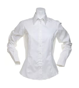 Kustom Kit KK702 - Ladies Corporate Oxford Blouse LS White