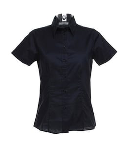 Kustom Kit KK360 - Women's workplace Oxford blouse short sleeved French Navy