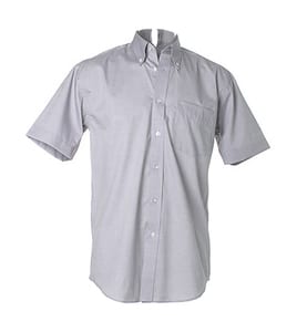 Kustom Kit KK109 - Corporate Oxford shirt short sleeved Silver Grey