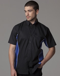 Gamegear KK185 - ® sportsman shirt short sleeve Black/Silver/White