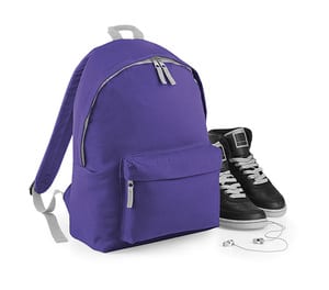 Bag Base BG125J - Junior Fashion Backpack Purple/Light Grey