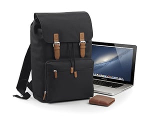 Bag Base BG613 - Vintage Laptop Backpack Black