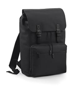 Bag Base BG613 - Vintage Laptop Backpack Black/Black