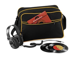 Bag Base BG14 - Retro Shoulder Bag Black/Gold