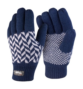 Result R365X - Pattern Thinsulate Glove Navy/Grey