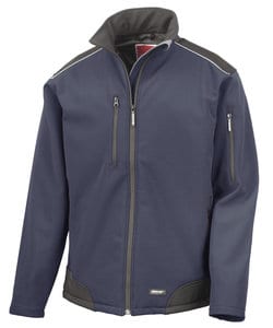 Result Work-Guard R124 - Ripstop Soft Shell Work Jacket Navy/Black