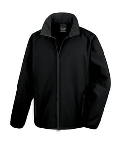 Result Core R231M - Printable softshell jacket Black/Black