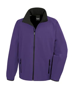 Result Core R231M - Printable softshell jacket Purple/Black