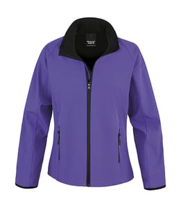 Result Core R231F - Women's printable softshell jacket Purple/Black