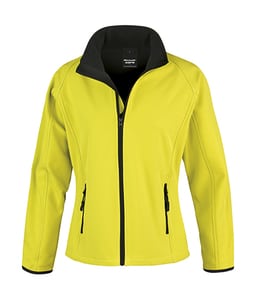 Result Core R231F - Women's printable softshell jacket Yellow/Black
