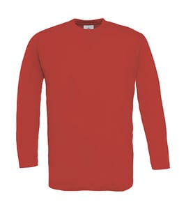 B&C Exact 150 LS - Longsleeve T-Shirt - TU003 Red