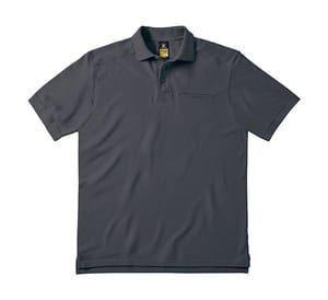 B&C Pro Skill Pro - Workwear Pocket Polo Dark Grey