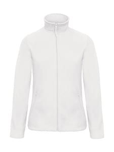 B&C ID.501 - Ladies' Micro Fleece Full Zip White