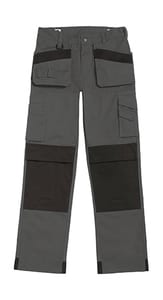 B&C Performance Pro - Advanced Workwear Trousers - BUC51 Steel Grey/Black
