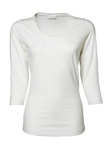 Tee Jays 460 - Ladies 3/4 Sleeve Stretch Tee White