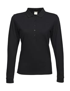 Tee Jays 146 - Ladies Luxury LS Stretch Polo Black