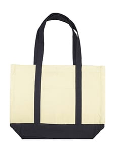 Jassz Bags CC-4739-BB - Canvas Shopping Bag Natural/Navy