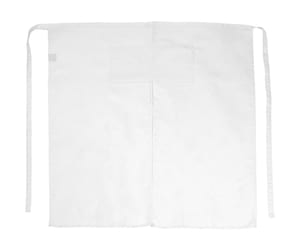 Bistro by JASSZ JG12 - `Berlin` Long Bistro Apron with Vent and Pocket White