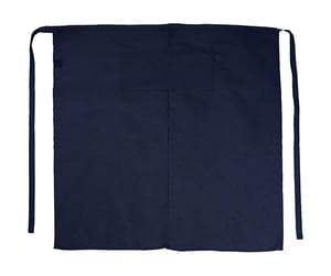 Bistro by JASSZ JG12 - `Berlin` Long Bistro Apron with Vent and Pocket Navy