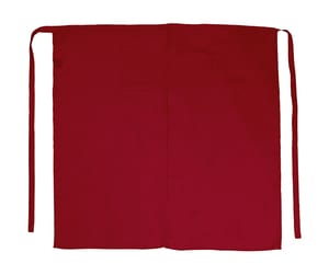 Bistro by JASSZ JG12 - `Berlin` Long Bistro Apron with Vent and Pocket Red