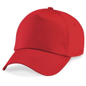 Beechfield B10 - Original 5 Panel Cap Bright Red