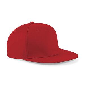 Beechfield B610 - 5 Panel Snapback Rapper Cap Classic Red