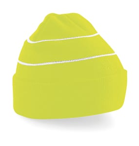Beechfield B42 - Enhanced-Viz Knitted Hat Fluorescent Yellow