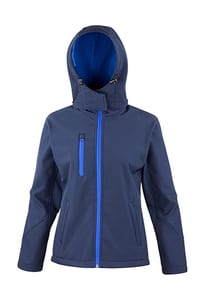 Result Core R230F - Women's Core TX performance hooded softshell jacket Navy/Royal